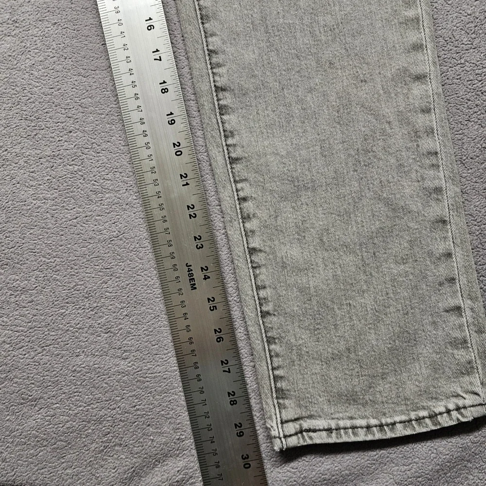 Levis 511 Slim Jeans Mens 34x32 Gray Light Wash Denim Streetwear Minimalist